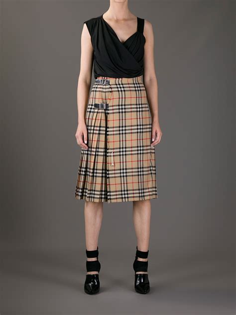 Burberry's Checked Skirts Are Celebrity